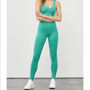 NWT Alo legging in ocean teal